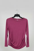 Pink ruffle top