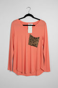 Leopard Pocket Top