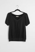 Black shirt with Bottom band